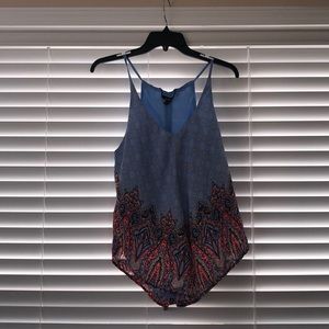 Sheer tank top designed